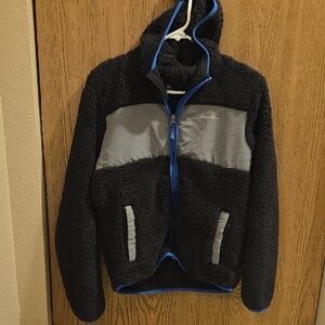 Eddie Bauer Kids Quest Plush Faux Fur Fleece Hooded Jacket